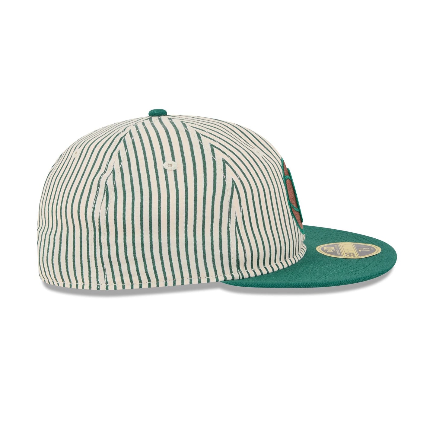 Just Caps Seersucker Brooklyn Nets Retro Crown 59FIFTY Fitted Hat