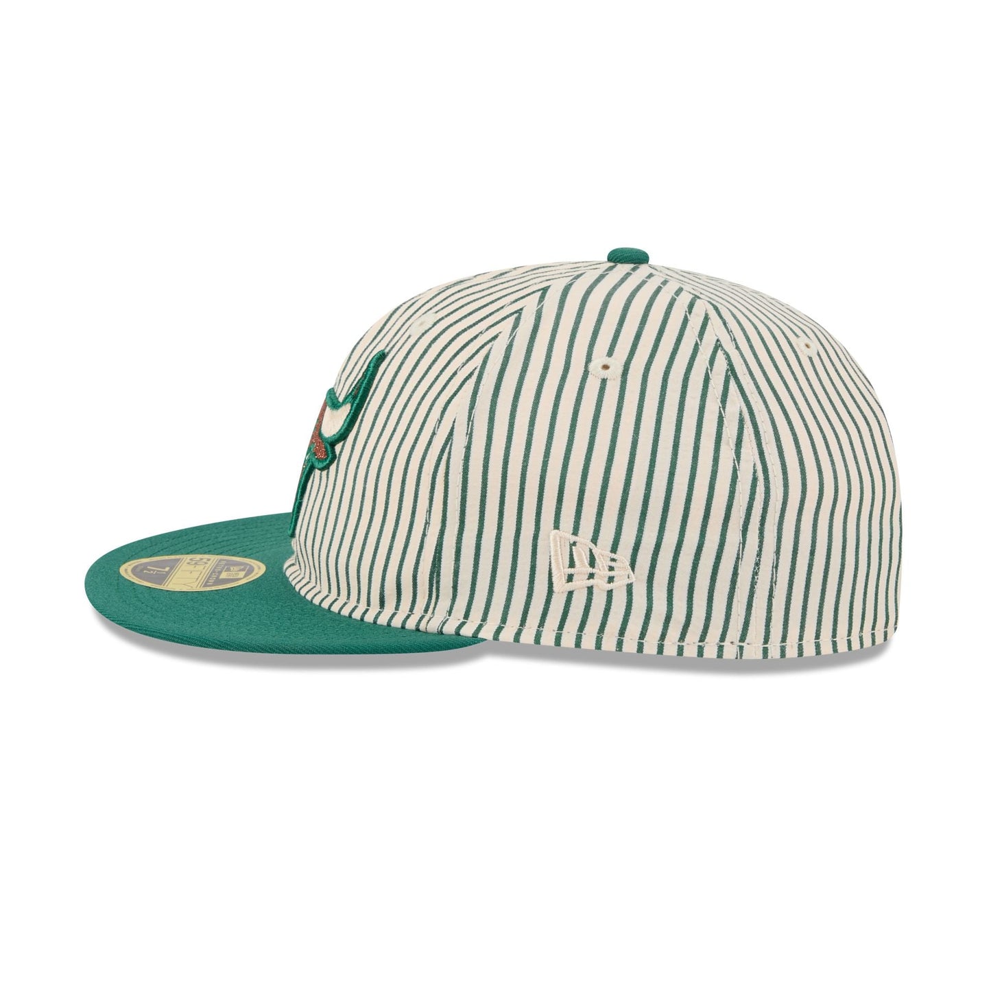 Just Caps Seersucker Chicago Bulls Retro Crown 59FIFTY Fitted Hat