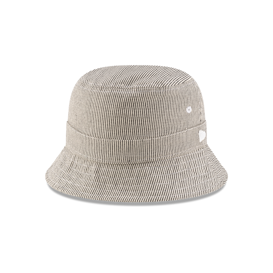 New Era Branded Railroad Stripe Bucket Hat