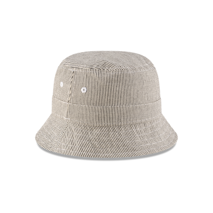 New Era Branded Railroad Stripe Bucket Hat