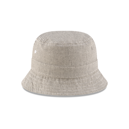 New Era Branded Railroad Stripe Bucket Hat