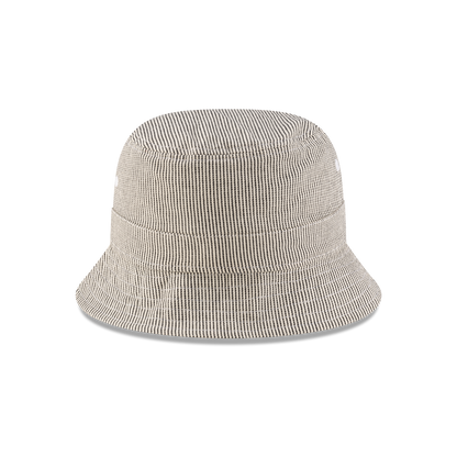 New Era Branded Railroad Stripe Bucket Hat