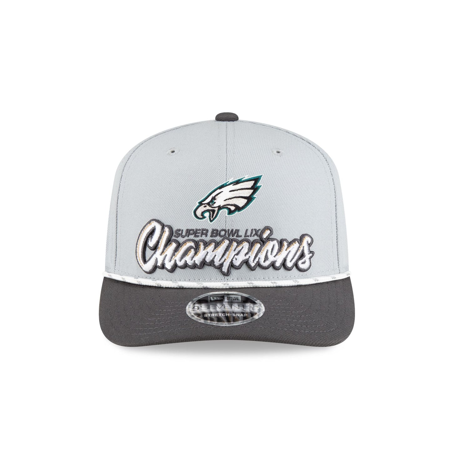 Philadelphia Eagles Super Bowl LIX Champions Locker Room Kids 9SEVENTY Stretch-Snap Hat