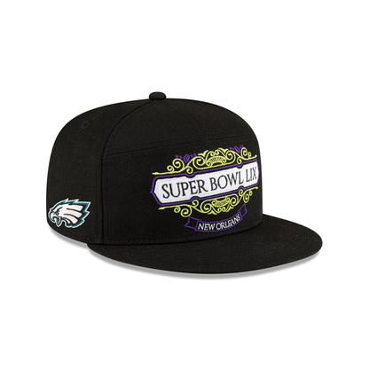 Philadelphia Eagles Super Bowl LIX Tarmac Split Panel 9FIFTY Snapback Hat