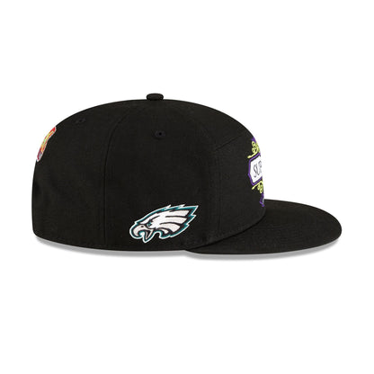 Philadelphia Eagles Super Bowl LIX Tarmac Split Panel 9FIFTY Snapback Hat