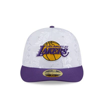 Los Angeles Lakers Floral Shine Low Profile 59FIFTY Fitted Hat