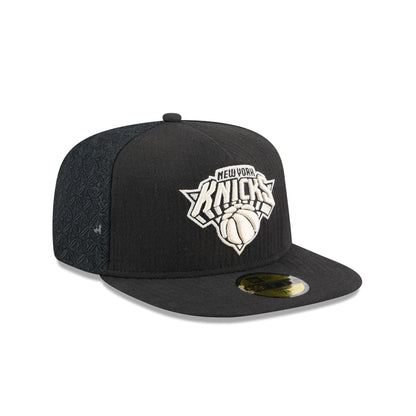 New York Knicks Black Mesh 59FIFTY A-Frame Fitted Hat