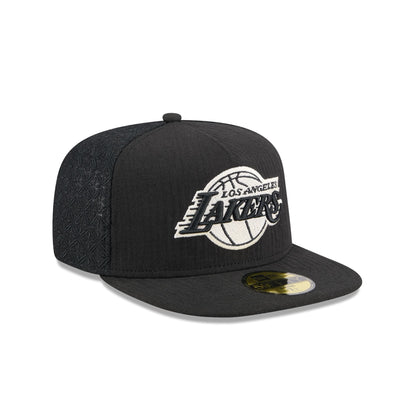 Los Angeles Lakers Black Mesh 59FIFTY A-Frame Fitted Hat