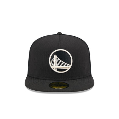 Golden State Warriors Black Mesh 59FIFTY A-Frame Fitted Hat
