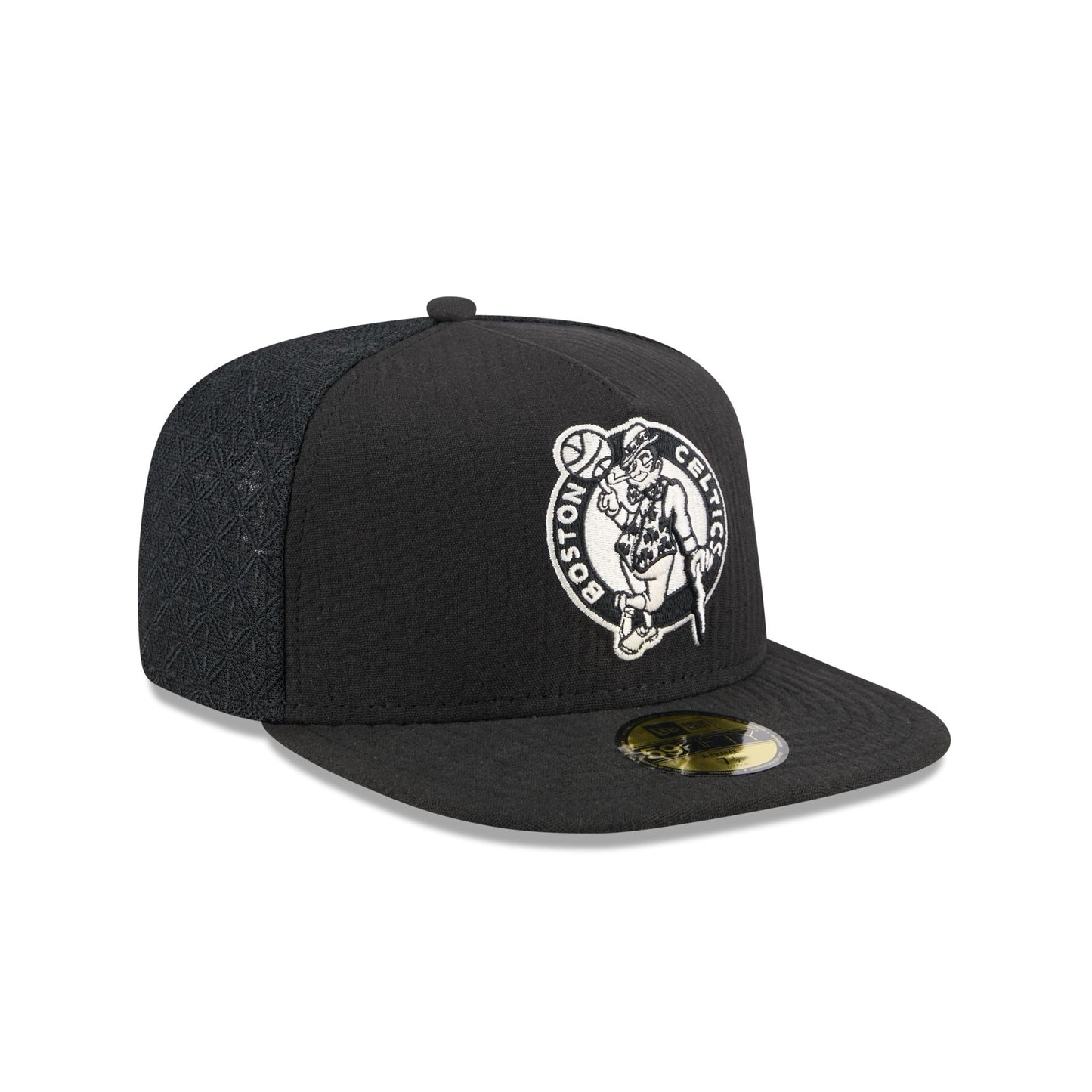 Boston Celtics Black Mesh 59FIFTY A-Frame Fitted Hat