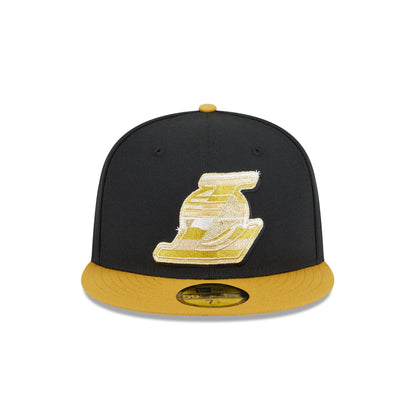 Los Angeles Lakers Metallic Gold Logo 59FIFTY Fitted Hat