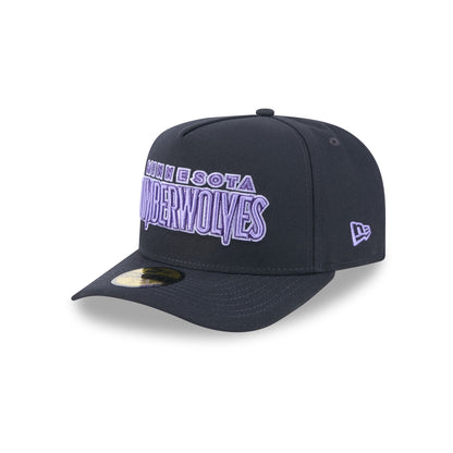 Minnesota Timberwolves Navy Lavender 59FIFTY A-Frame Fitted Hat