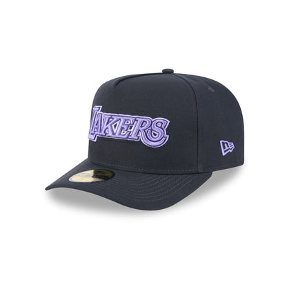 Los Angeles Lakers Navy Lavender 59FIFTY A-Frame Fitted Hat