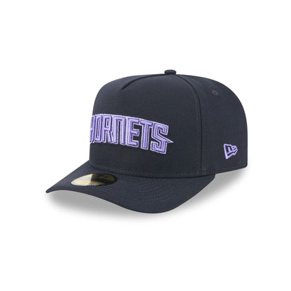Charlotte Hornets Navy Lavender 59FIFTY A-Frame Fitted Hat