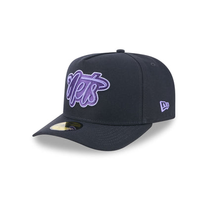 Brooklyn Nets Navy Lavender 59FIFTY A-Frame Fitted Hat