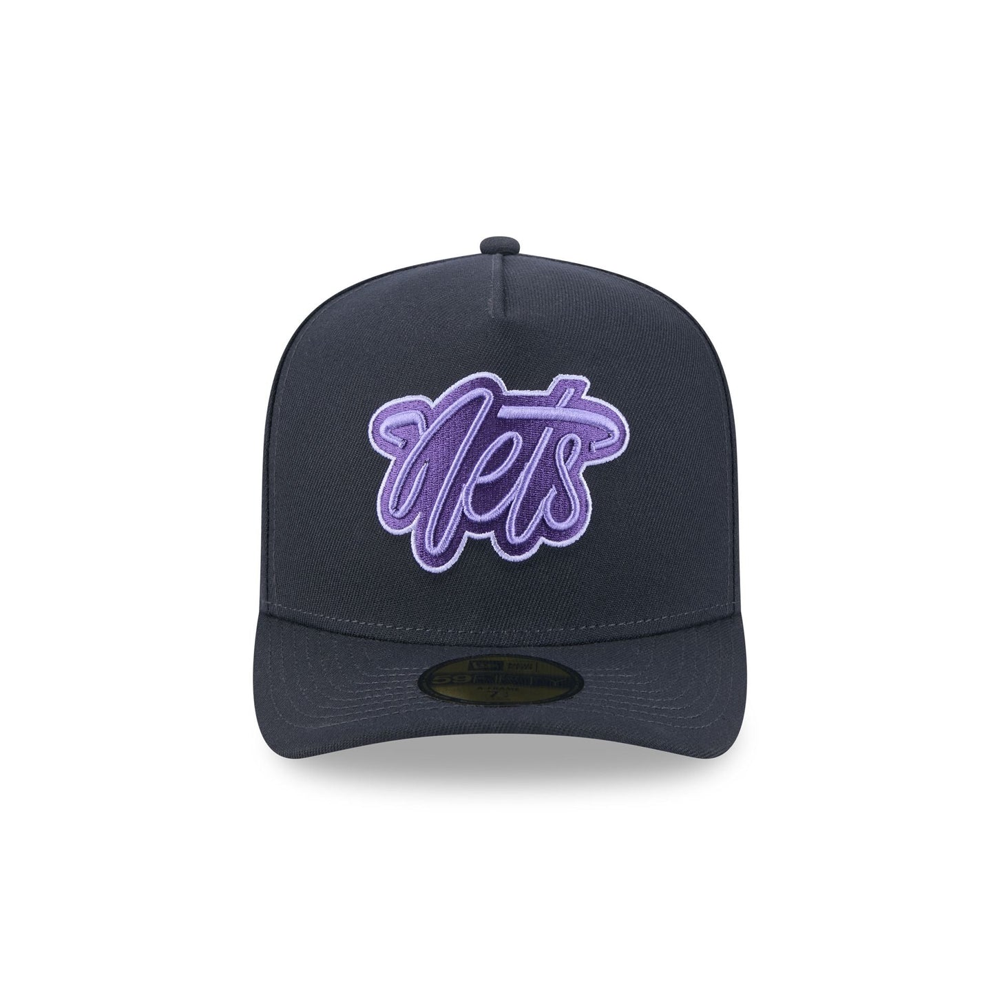 Brooklyn Nets Navy Lavender 59FIFTY A-Frame Fitted Hat