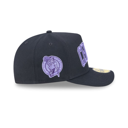 Boston Celtics Navy Lavender 59FIFTY A-Frame Fitted Hat
