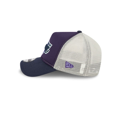 Los Angeles Lakers Navy Purple 9FORTY A-Frame Trucker Hat