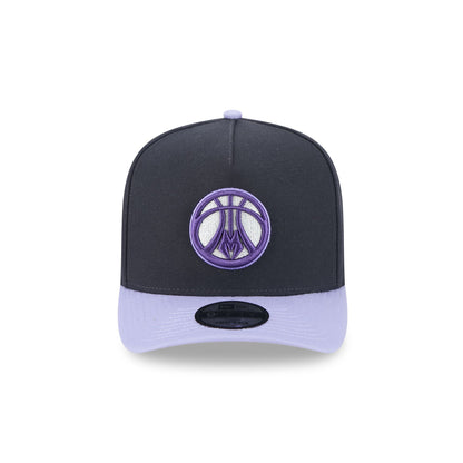 Milwaukee Bucks Navy Lavender 9FIFTY A-Frame Snapback Hat