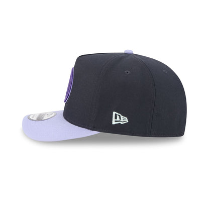 Milwaukee Bucks Navy Lavender 9FIFTY A-Frame Snapback Hat