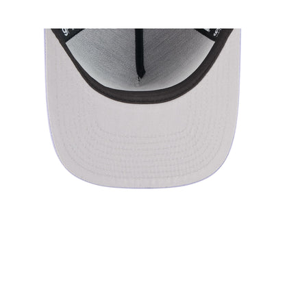 Golden State Warriors Navy Lavender 9FIFTY A-Frame Snapback Hat