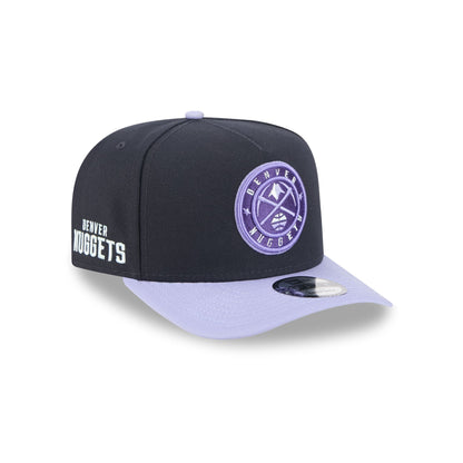 Denver Nuggets Navy Lavender 9FIFTY A-Frame Snapback Hat
