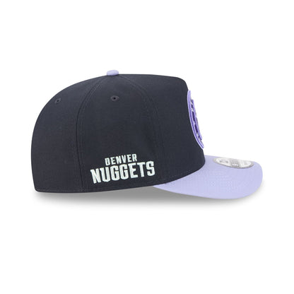 Denver Nuggets Navy Lavender 9FIFTY A-Frame Snapback Hat