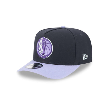Dallas Mavericks Navy Lavender 9FIFTY A-Frame Snapback Hat