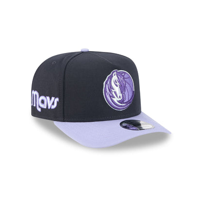 Dallas Mavericks Navy Lavender 9FIFTY A-Frame Snapback Hat