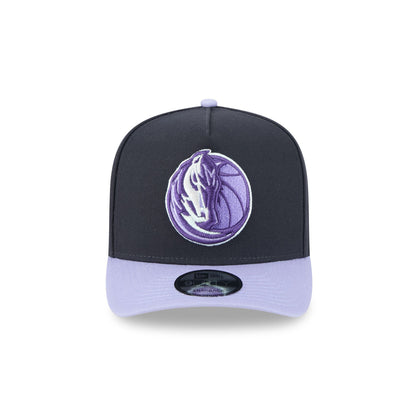 Dallas Mavericks Navy Lavender 9FIFTY A-Frame Snapback Hat