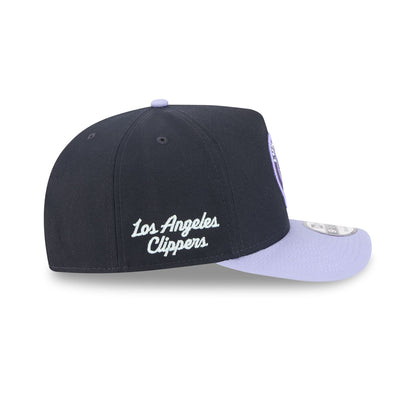 Los Angeles Clippers Navy Lavender 9FIFTY A-Frame Snapback Hat