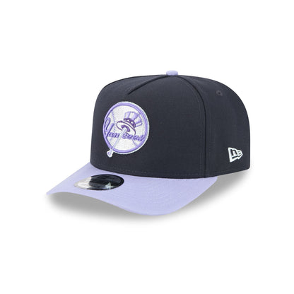 New York Yankees Navy Lavender 9FIFTY A-Frame Snapback Hat