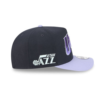 Utah Jazz Navy Lavender 9FIFTY A-Frame Snapback Hat