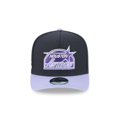 Houston Astros Navy Lavender 9FIFTY A-Frame Snapback Hat
