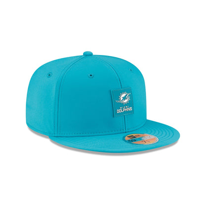 Miami Dolphins 2025 Sideline Hot Weather 59FIFTY Fitted Hat