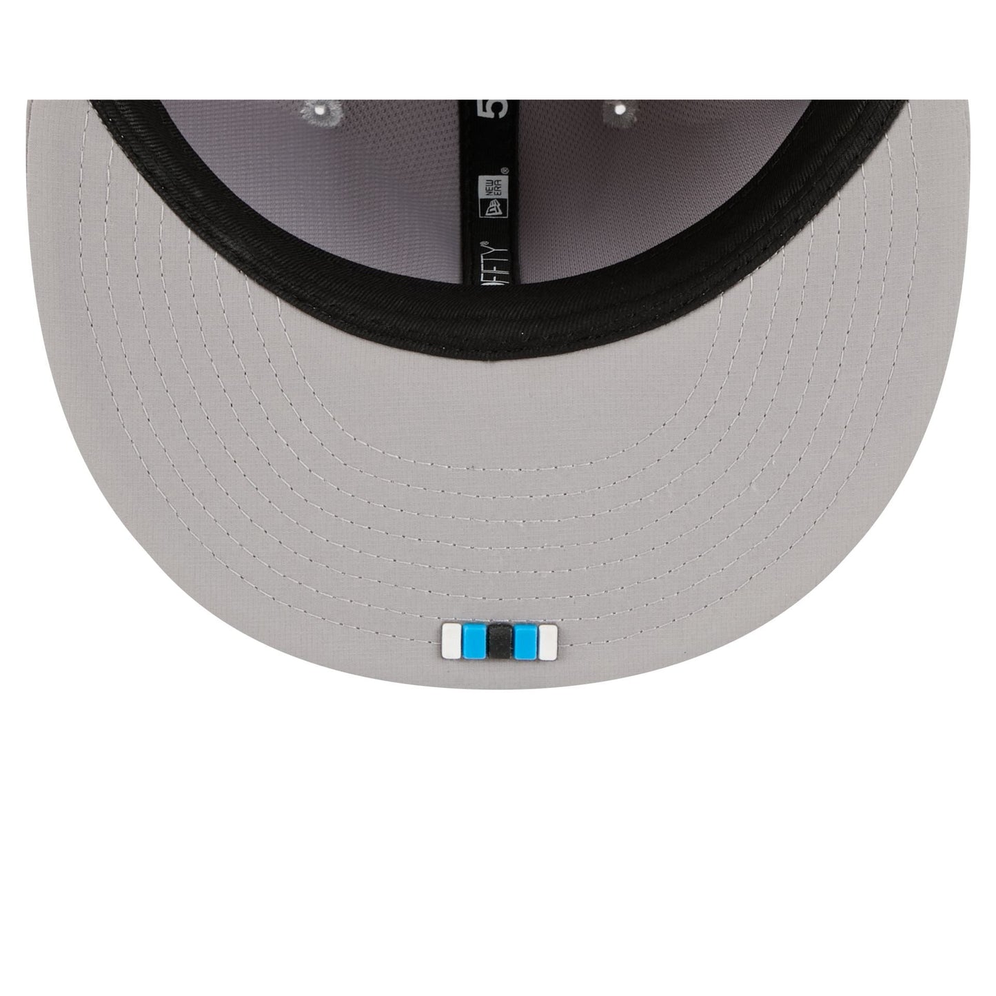 Carolina Panthers 2025 Sideline Hot Weather Gray 59FIFTY Fitted Hat