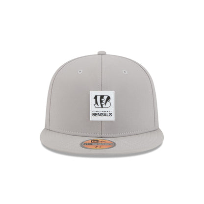 Cincinnati Bengals 2025 Sideline Hot Weather Gray 59FIFTY Fitted Hat
