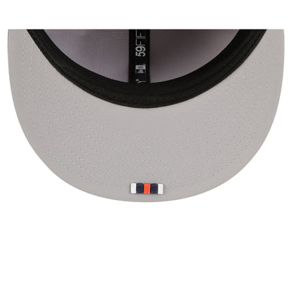 Cincinnati Bengals 2025 Sideline Hot Weather Gray 59FIFTY Fitted Hat