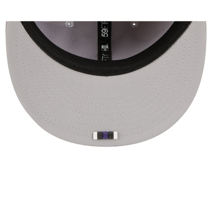 Baltimore Ravens 2025 Sideline Hot Weather Gray 59FIFTY Fitted Hat