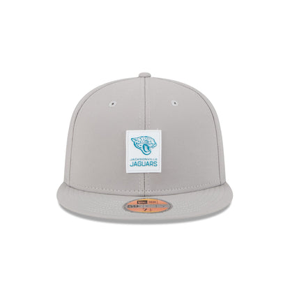Jacksonville Jaguars 2025 Sideline Hot Weather Gray 59FIFTY Fitted Hat