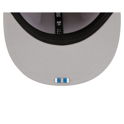 Detroit Lions 2025 Sideline Hot Weather Gray 59FIFTY Fitted Hat