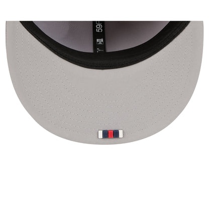 New England Patriots 2025 Sideline Hot Weather Gray 59FIFTY Fitted Hat