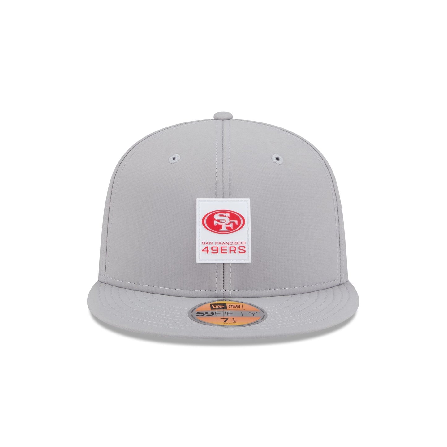San Francisco 49ers 2025 Sideline Hot Weather Gray 59FIFTY Fitted Hat