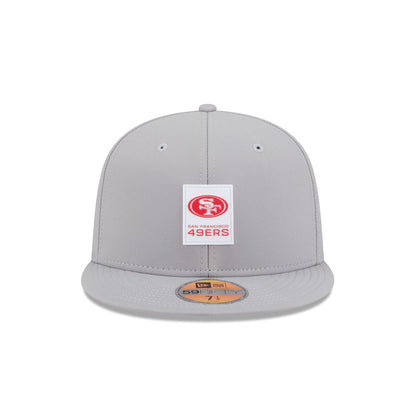 San Francisco 49ers 2025 Sideline Hot Weather Gray 59FIFTY Fitted Hat