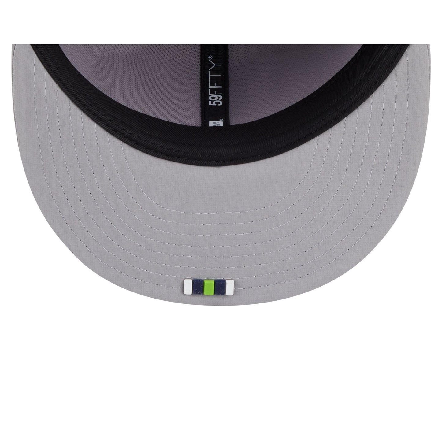 Seattle Seahawks 2025 Sideline Hot Weather Gray 59FIFTY Fitted Hat