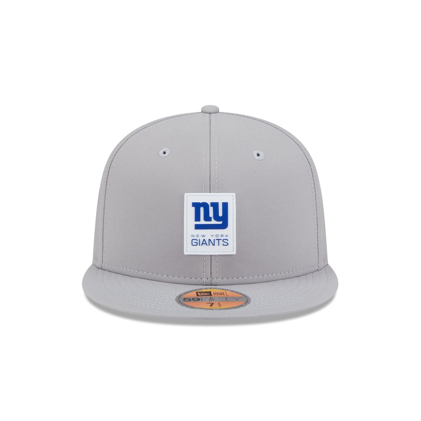 New York Giants 2025 Sideline Hot Weather Gray 59FIFTY Fitted Hat