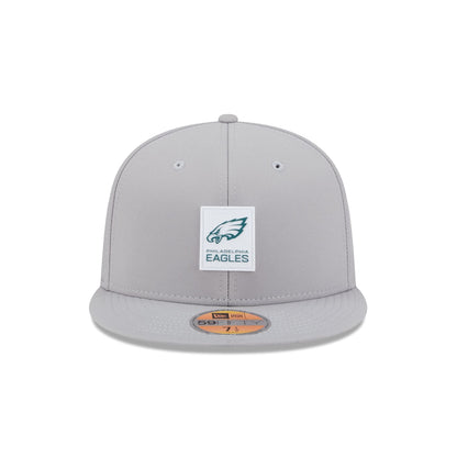 Philadelphia Eagles 2025 Sideline Hot Weather Gray 59FIFTY Fitted Hat