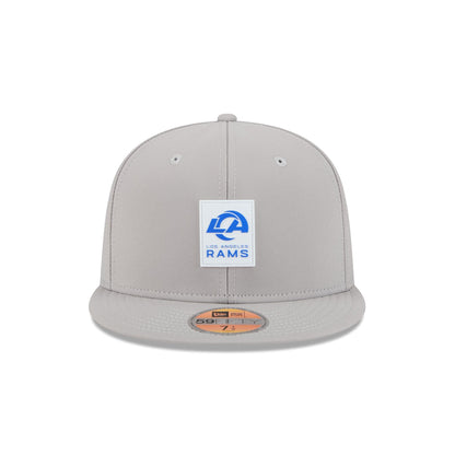 Los Angeles Rams 2025 Sideline Hot Weather Gray 59FIFTY Fitted Hat