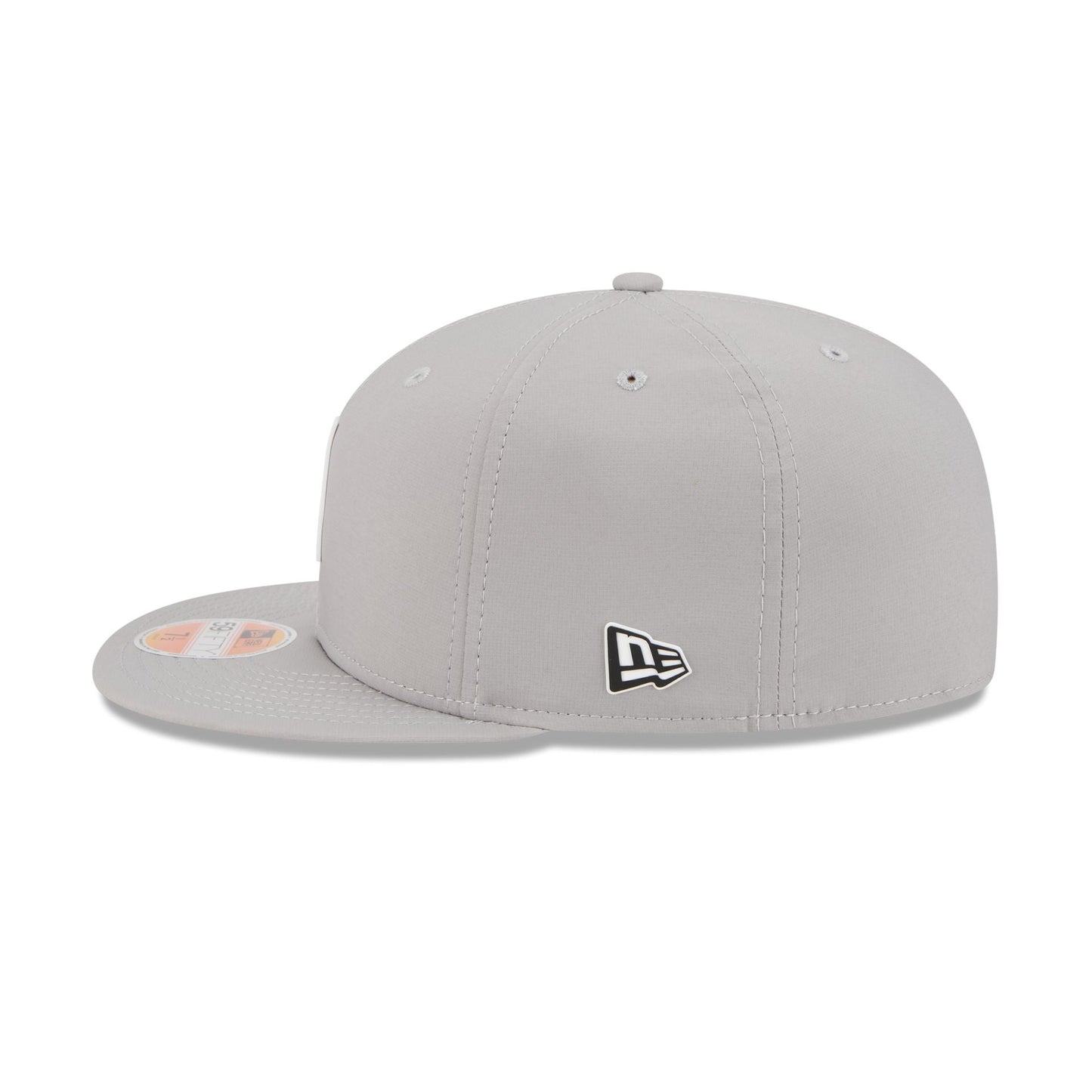 Las Vegas Raiders 2025 Sideline Hot Weather Gray 59FIFTY Fitted Hat