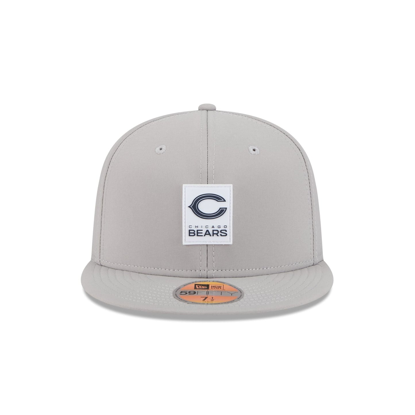 Chicago Bears 2025 Sideline Hot Weather Gray 59FIFTY Fitted Hat